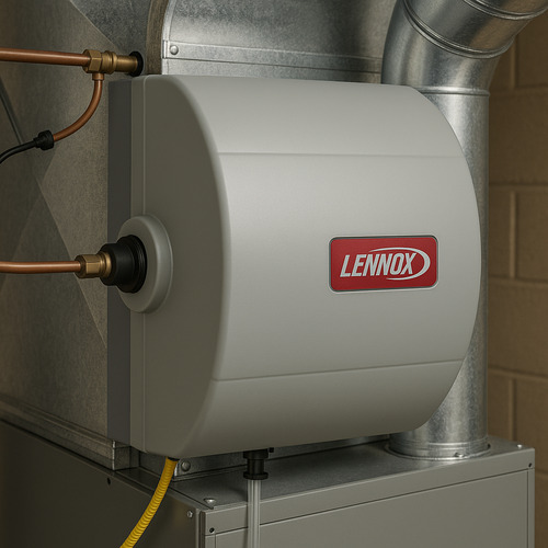 a humidifier in a utility room
